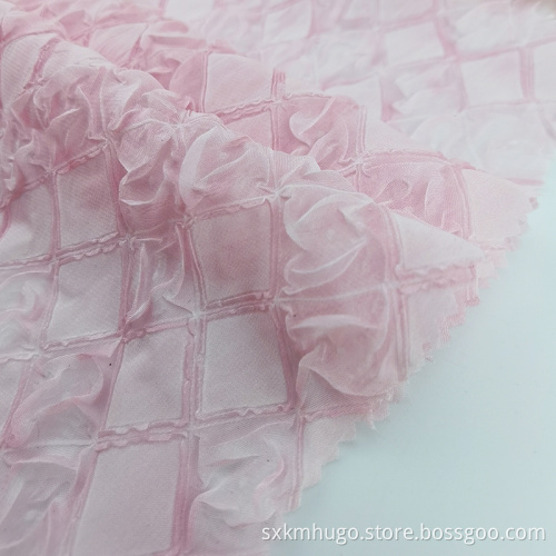 Chiffon crinkle seersucker crepe fabric for dress shirt